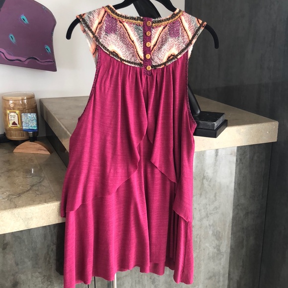 RARE FREE PEOPLE EMBROIDERED BOHO FESTIVAL TUNIC - Picture 4 of 7